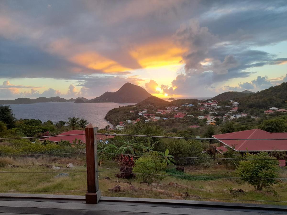 Ti Kaz Anoli Vue Epoustouflante Sur La Baie Villa Terre-de-Bas Eksteriør billede